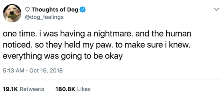 Tweets from the Beloved ‘Thoughts of Dog’ Twitter Account